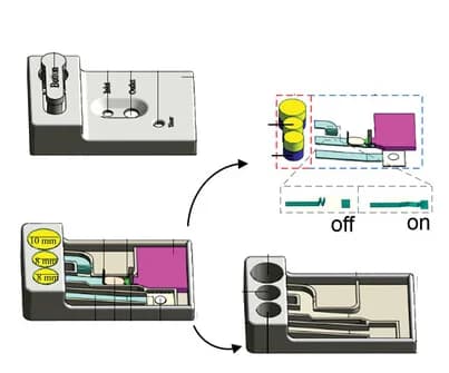 Open access visualization of Workflow, Illustration, Paper-based Device, DNA Extraction, Fluid Flow