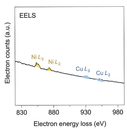 Open access visualization of Line Plot, EELS, NiCu-NC