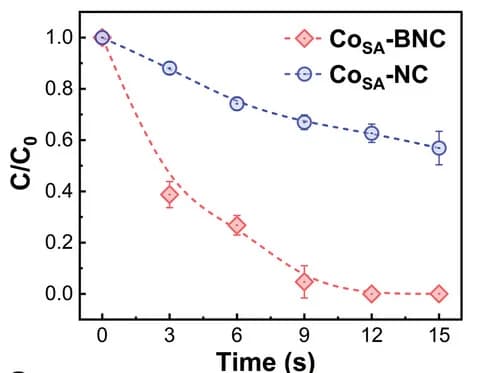 Open access visualization of Line Plot, Error Bars, SMX degradation, CoSA-BNC, CoSA-NC