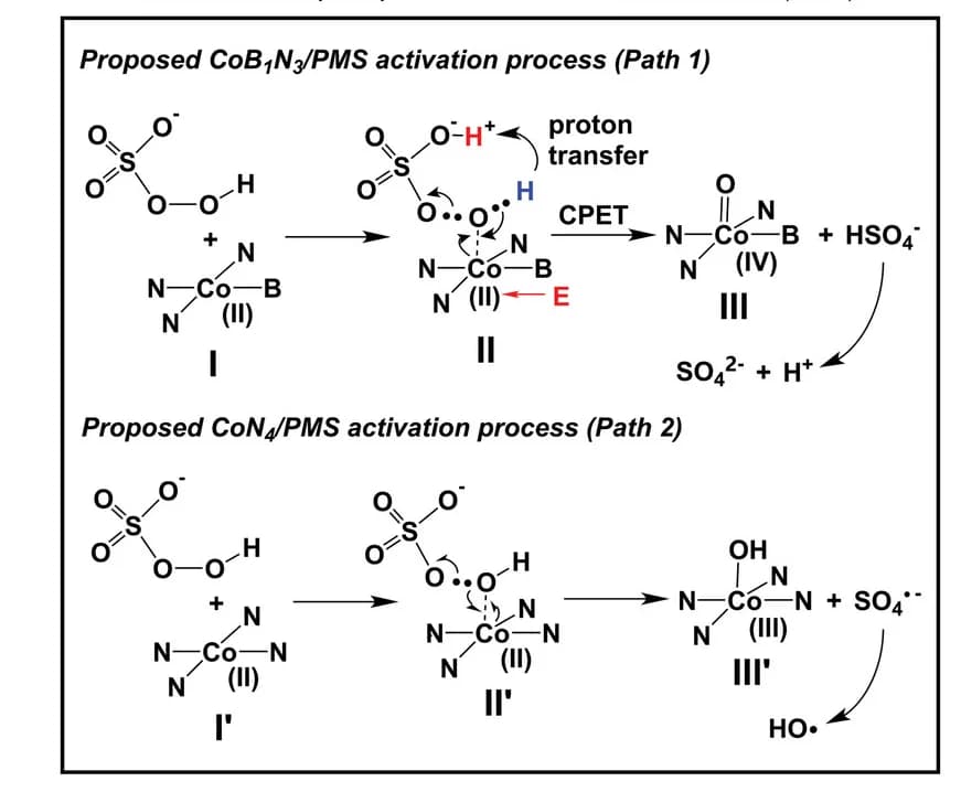 Open access visualization of Workflow, Flowchart, Illustration, PMS Activation, Reaction Mechanism