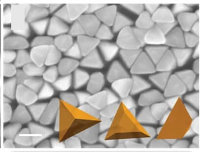 Open access visualization of Microscopy, SEM Image, Tetrahedra, Truncated Tetrahedra