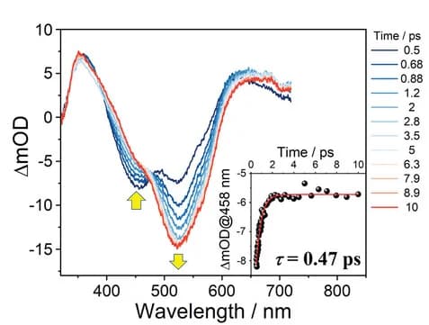 Open access visualization of Line Plot, Scatter Plot, differential absorbance, RuAzNM