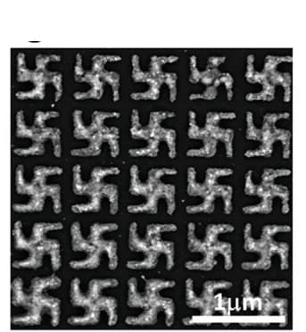 Open access visualization of Microscopy, SEM Images, R-gammadion Metasurfaces