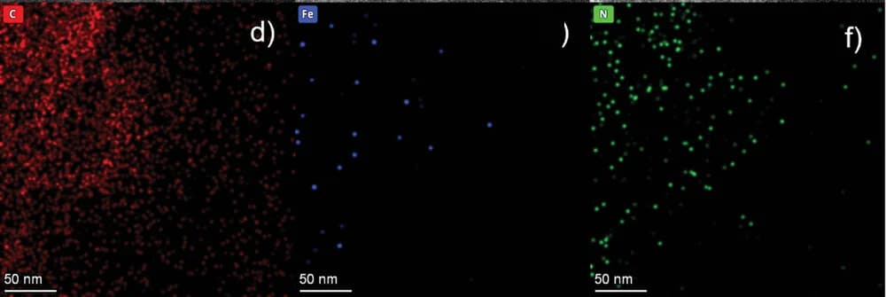 Open access visualization of Microscopy, EDX, Elemental Mapping, Iron