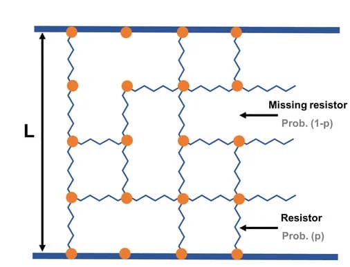 Open access visualization of Illustration, Resistor Network Model, Resistor, Missing Resistor, Probability