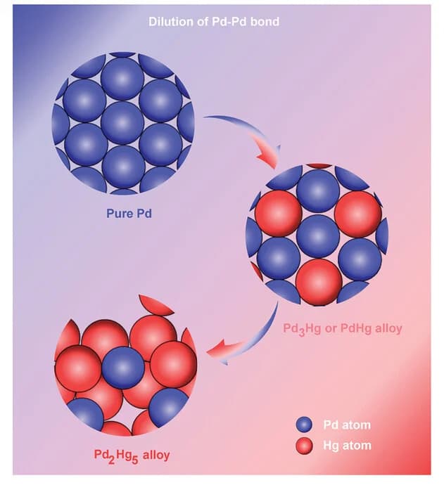 Open access visualization of Illustration, Pd-Hg aerogels, Hg content, Coordination