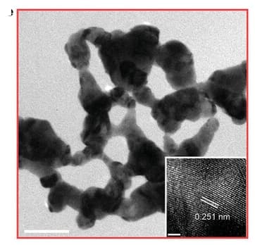 Open access visualization of Microscopy, TEM, Pd2Hg5, HR-TEM, Scale bars