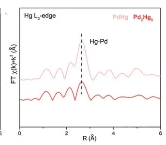 Open access visualization of Line Plot, Fourier transforms, HgL3-edge, Radial distance space spectra, Pd-Hg aerogels
