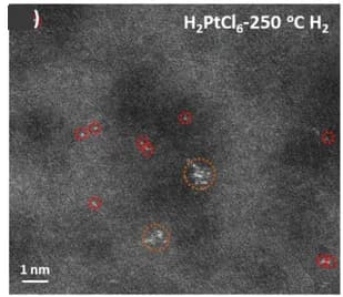 Open access visualization of Microscopy, HAADF-STEM, TiO2 Anatase, H2PtCl6, Annealing