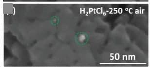 Open access visualization of Microscopy, HAADF-STEM, TiO2 Anatase, H2PtCl6, Annealing