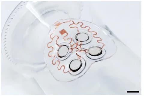 Open access visualization of Photo, 2D-array, Ultrasound Patch, cUSP, Glass Cylinder