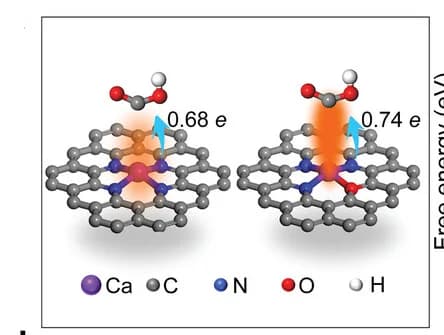 Open access visualization of Chemical Structure, Schematic Diagram, Mulliken Charge Analysis, COOH Adsorption, Ca-N3O