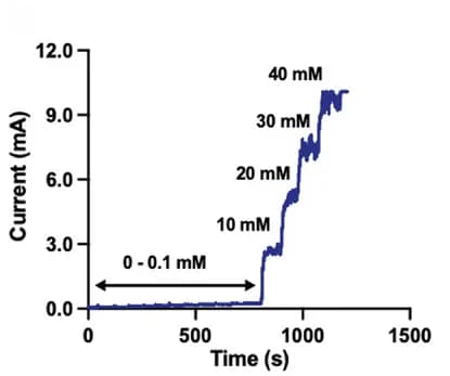 Open access visualization of Line Plot, Line Step, Steady-State Amperometric Profiling, CuO/MWCNTs/PEDOT:PSS, Catalytic Glucose Oxidation