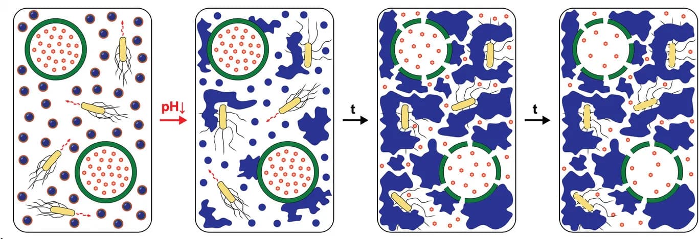 Open access visualization of Workflow, Illustration, Signaling Network, Netosis, E. Coli