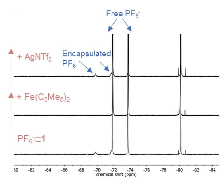 Open access visualization of Line Plot, Redox, NMR spectroscopy, Host-guest complex, Encapsulation