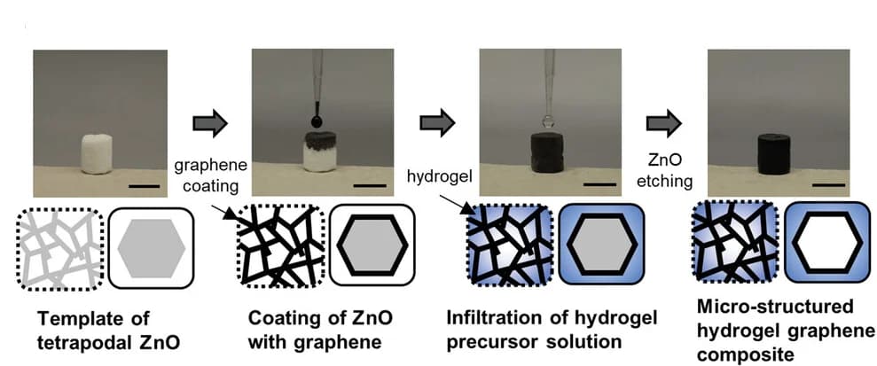 Open access visualization of Workflow, Illustration, Hydrogel
