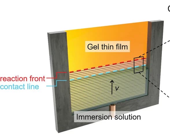 Open access visualization of Illustration, Experimental Setup, Gel Film, Immersion Reagent, Syringe Pump