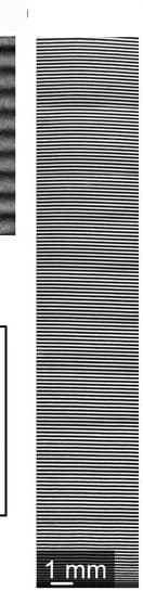 Open access visualization of Gel, Large scale pattern, Line spacing, Images