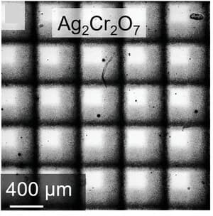 Open access visualization of Microscopy, Silver Dichromate, Thin Films, Stacking, Square Motif