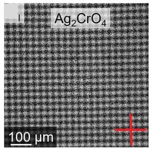 Open access visualization of Microscopy, Silver Chromate, Thin Films, Stacking, Diamond Motif
