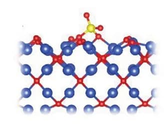 Open access visualization of Chemical Structure, SO42-, Cu2O, (100) Facets