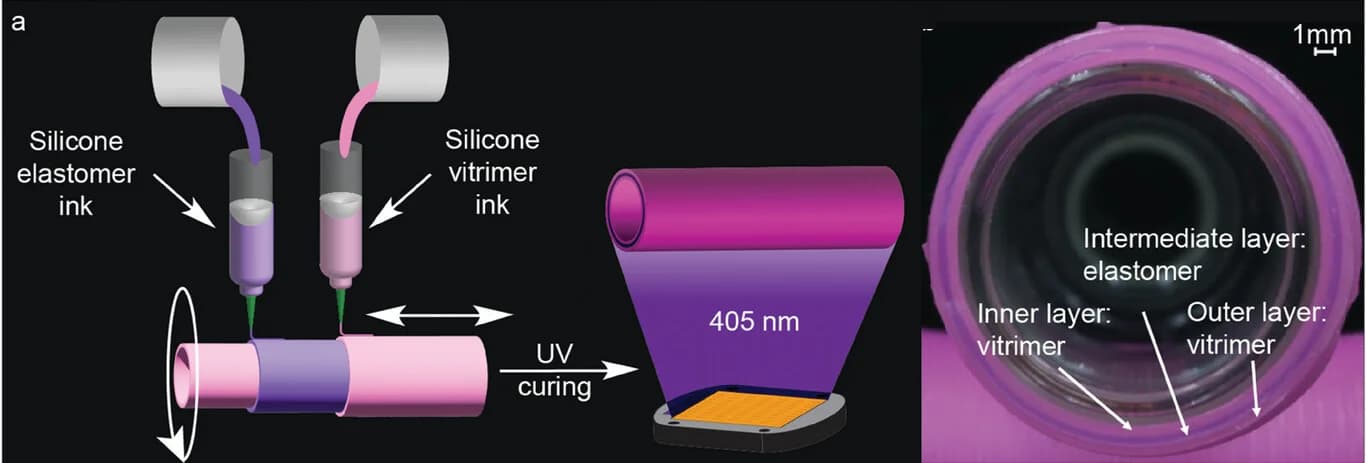 Open access visualization of Workflow, Illustration, Photo, Layered Tube, Elastic Inner Layer