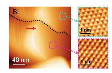 Open access visualization of Microscopy, STM Images, Bismuth Layer, Grain Boundaries, Atomic Orientations