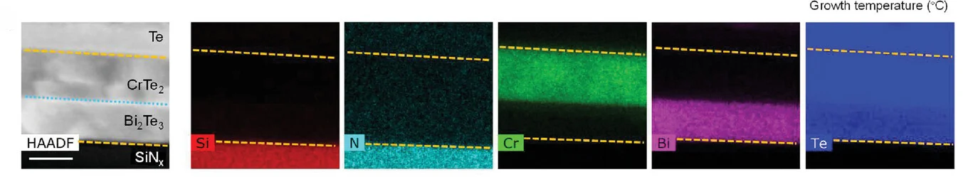 Open access visualization of Microscopy, HAADF-STEM Images, Heterostructure, Cross-sectional Views, EDX Color Maps