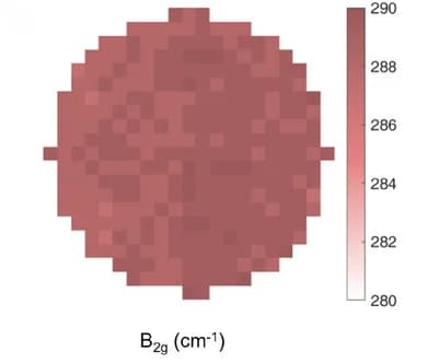 Open access visualization of Heatmap, Raman Mapping, MoS2