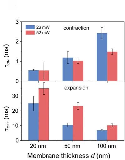 Open access visualization of Clustered, Error Bars, Contraction, Expansion, Membrane