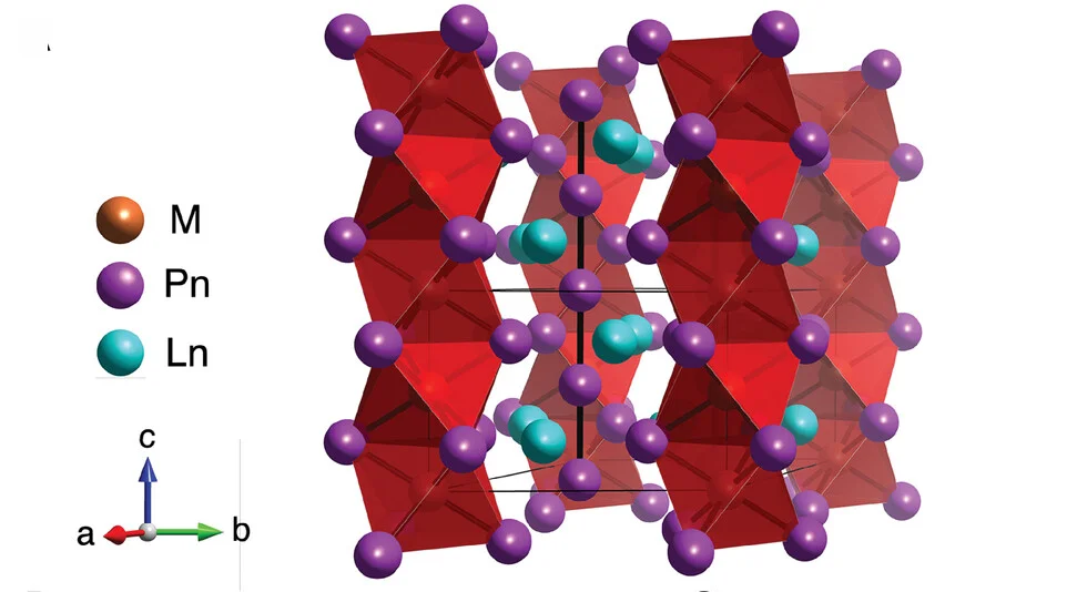 Open access visualization of Protein Structure, Chemical Structure, Crystal Structure, Pn2- Chains, MPn6 Octahedra