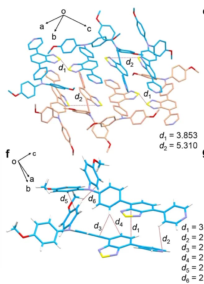 Open access visualization of Chemical Structure, Molecular Packing, Intermolecular Interaction, Single Crystal, OTBP