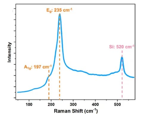 Open access visualization of Line Plot, 1T-TiSe2 Flake, AFM Topography