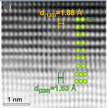 Open access visualization of Microscopy, HAADF-STEM, Cycled 1T-TiSe2 Layer, Interface Region, Atomic Arrangements