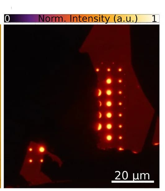 Open access visualization of Microscopy, Photoluminescence, WS2 Monolayer, RT