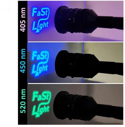 Open access visualization of Photo, FaSt-Light logo, Wavelength, White Screen