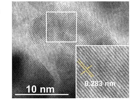 Open access visualization of Microscopy, HRTEM Image, EDCO