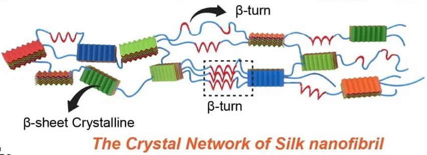 Open access visualization of Illustration, Crystal Network, Silk Nanofibril