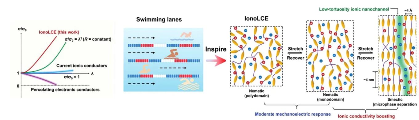 Open access visualization of Line Plot, Workflow, Illustration, IonoLCE Fiber, Electronic Conductors