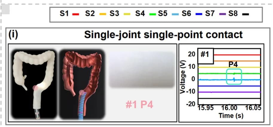 Open access visualization of Line Plot, Continuum Robot, Posture Visualization, Tactile Sensing, Single-Joint Single-Point Contact