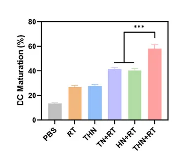 Open access visualization of Bar Plot, Error Bars, Quantitative Analysis, Mature BMDCs, Treatments