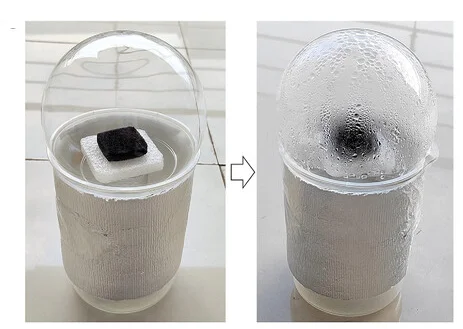 Open access visualization of Photo, Evaporator Device, Sponge@C-MPN30C, Seawater Desalination