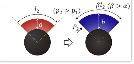 Open access visualization of Illustration, Bent Tube, Inflation, Curvature