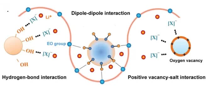 Open access visualization of Illustration, Noncovalent Bonding, Nanofiller, Polymer, Salt