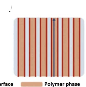 Open access visualization of Illustration, Polymer-Filler Interface, Ion Transport, PCEs, Nanofiller-Polymer Interfaces
