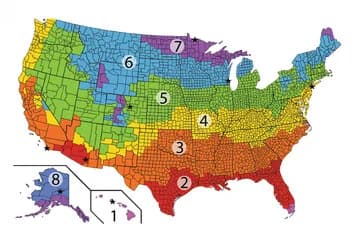 Open access visualization of Geo Map, Climate Zones, Building Simulation, United States