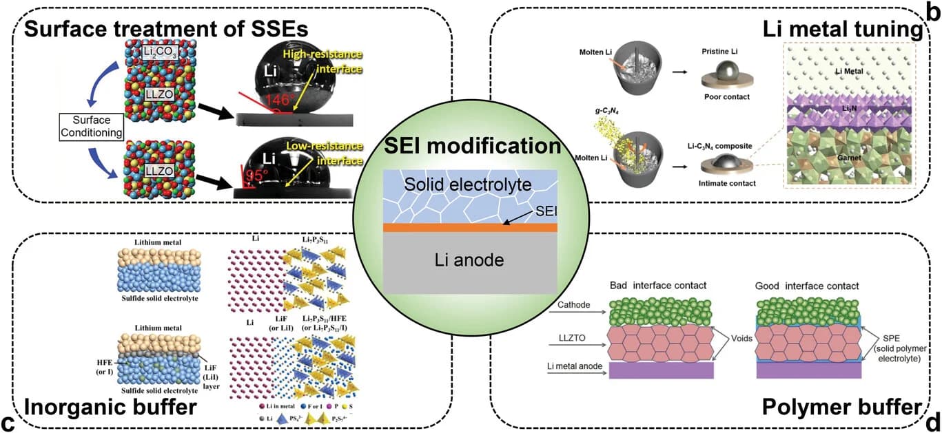 Open access visualization of Workflow, Illustration, LLZO, Lithium Anode, Surface Modification