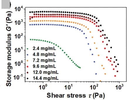 Open access visualization of Line Plot, Storage Modulus