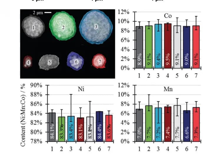 Open access visualization of Bar Plot, Error Bars, Microscopy, Elemental Ratio, Co
