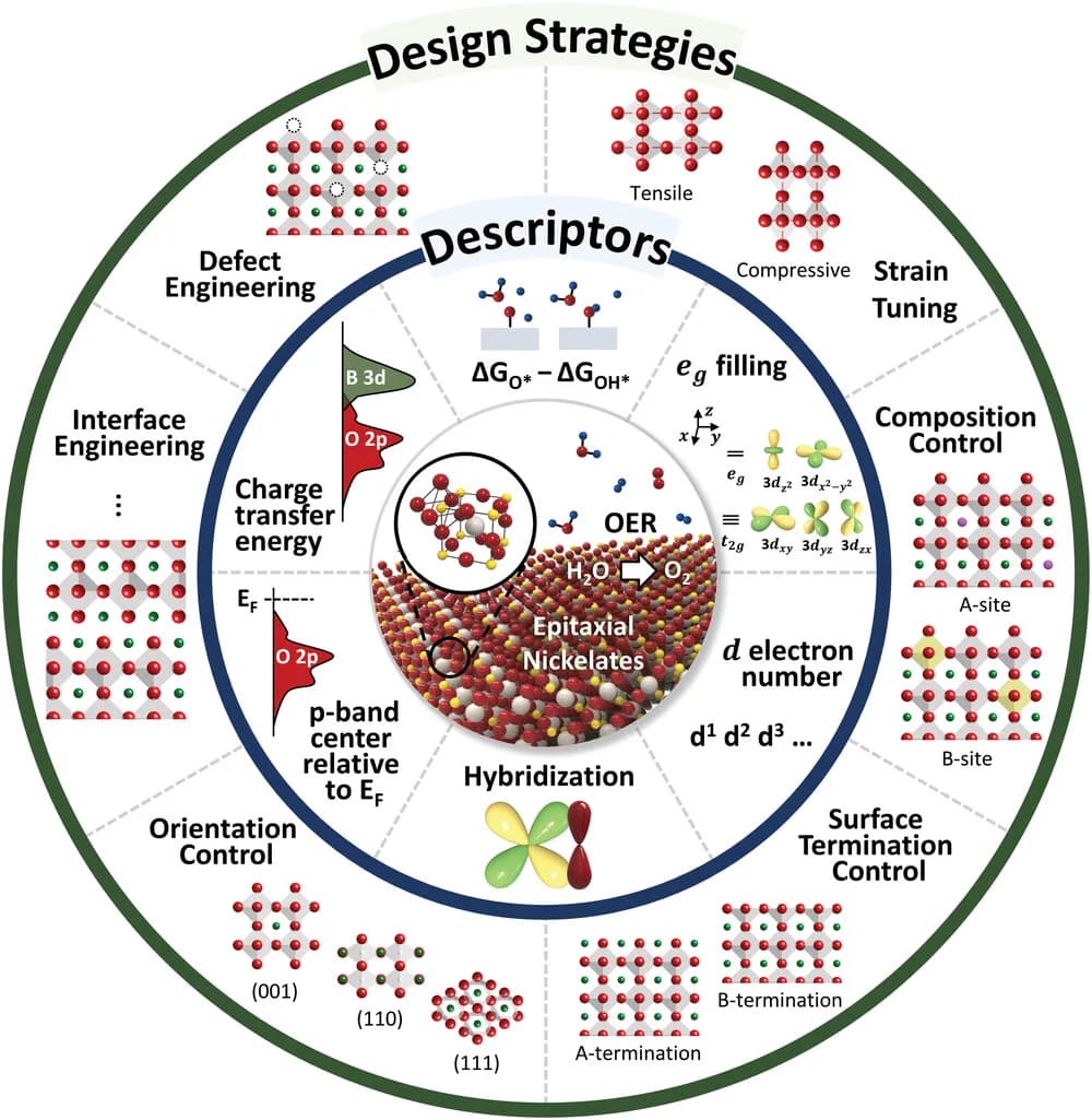 Open access visualization of Illustration, Workflow, OER Activity, Epitaxial Design Strategies